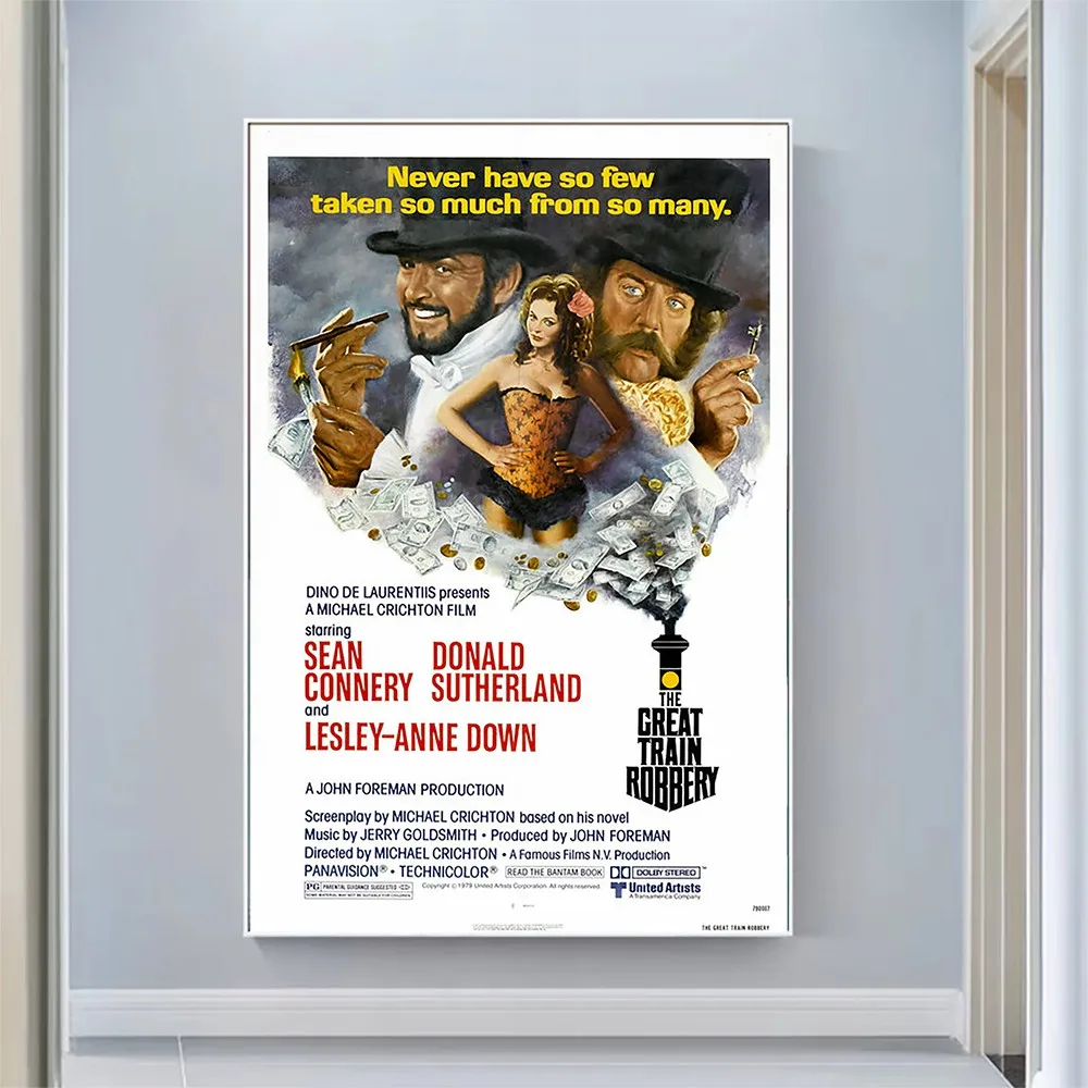 

V2029 The Great Train Robbery Vintage Classic Movie Wall Silk Cloth HD Poster Art Home Decoration Gift