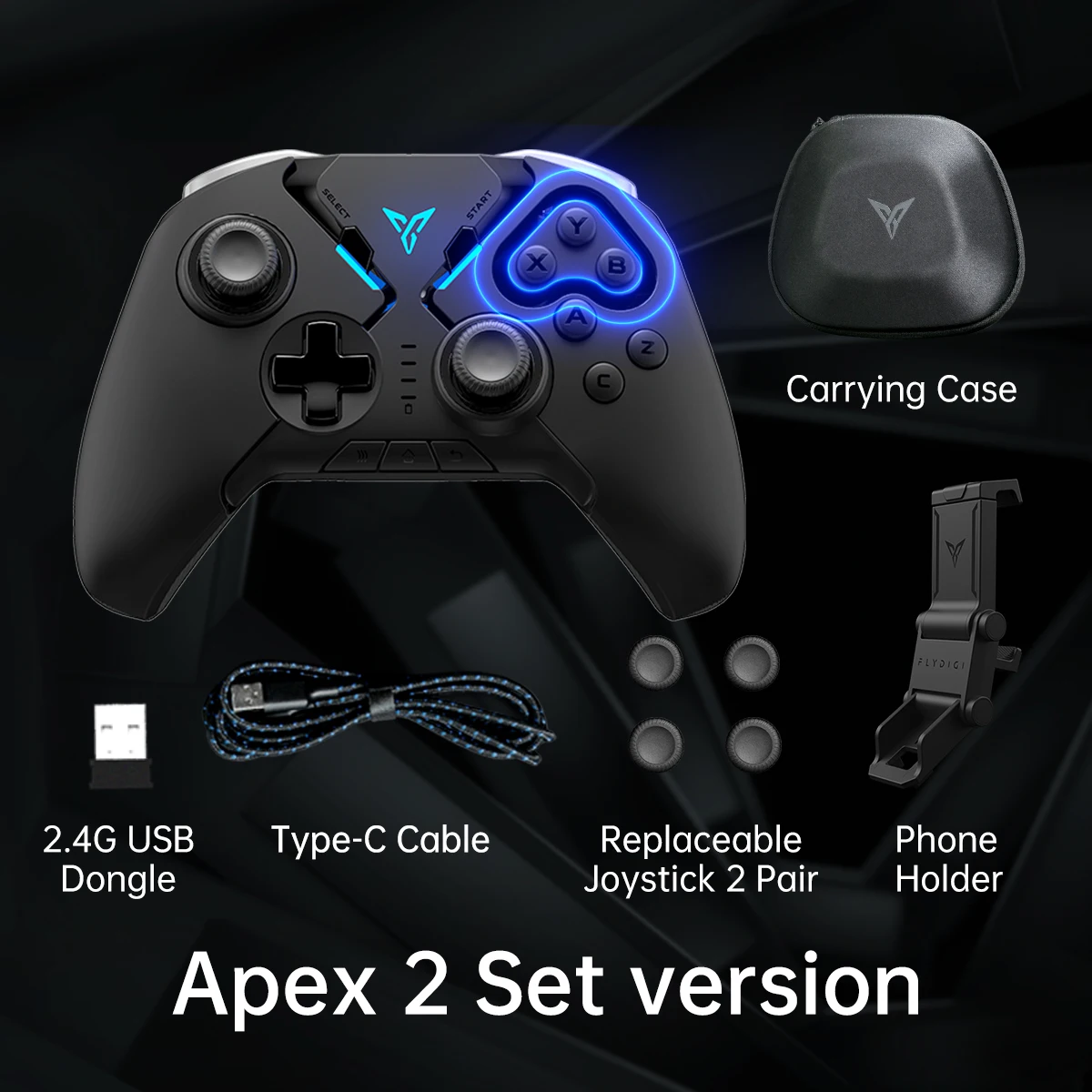 Flydigi Apex Series 2 Bluetooth Pubg Mobile MOBA Wireless Gaming Controller  (With Phone Holder) Gamepad for PC Android Tablet - AliExpress