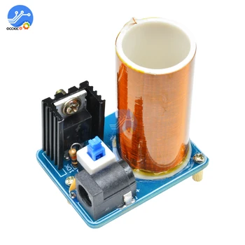 

BD243 Mini Tesla Coil Kit Magic Props DIY Parts Empty Lights Technology Diy Electronics BD243C DIY Mini Tesla Coil Module