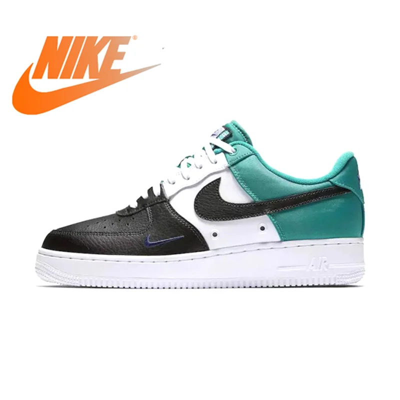 Оригинальный Nike Оригинальные кроссовки Air Force 1 низкая Мини Swoosh Для мужчин, обувь для скейта; Классическая мода Спорт на открытом воздухе