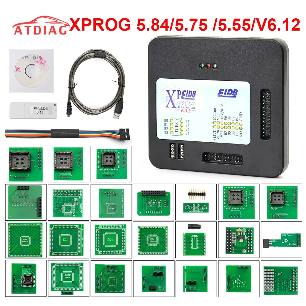 Xprog V6.12 5.55 5.75 5.84 V5.70 Xprog M Box 5.55 6.12 Xprogm Box V5
