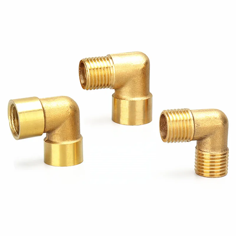 

1/8" 1/4" 3/8" 1/2" 3/4" 1" Female / Male Thread 90 Deg Brass Elbow Pipe Fitting Connector Coupler For Water Fuel Copper adapter
