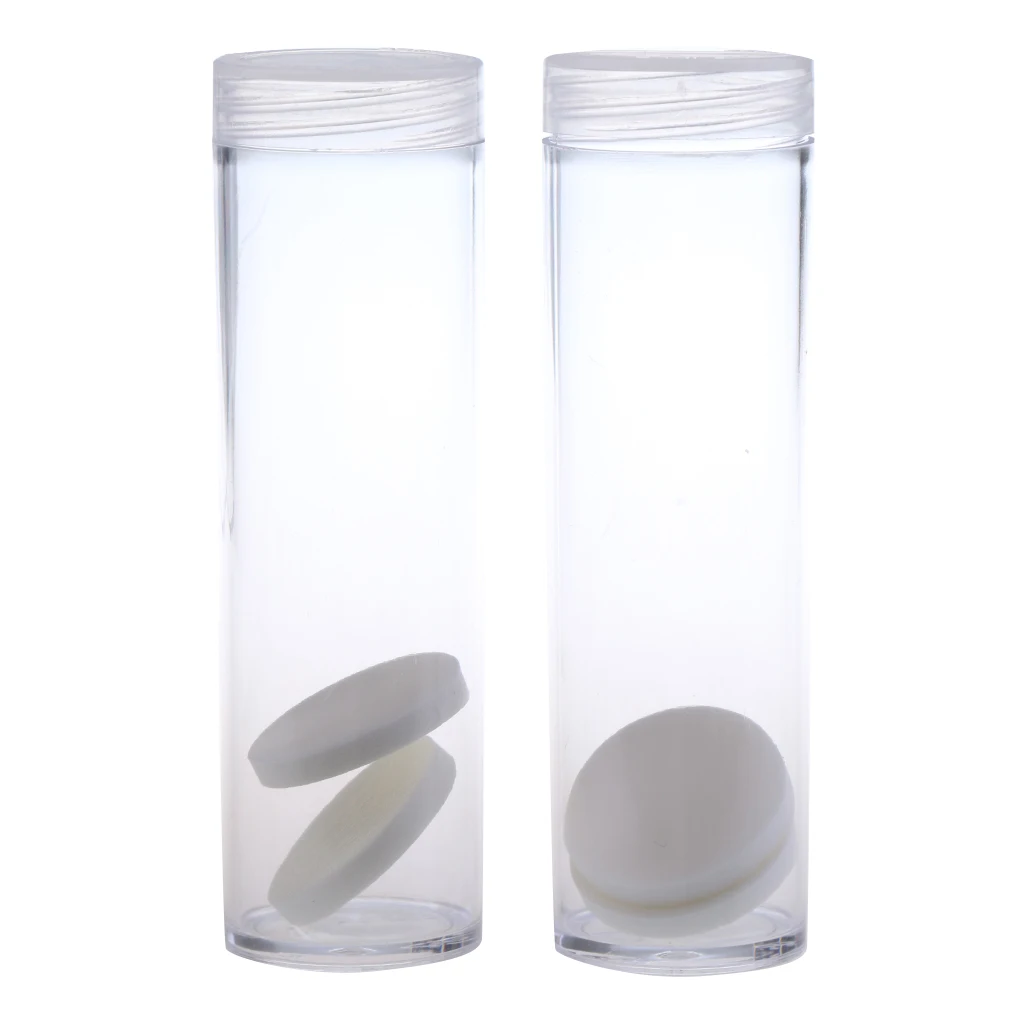 10 pieces Coin Collection Box Protection Tube Holder 27mm Empty Coins Holder Tube Durable