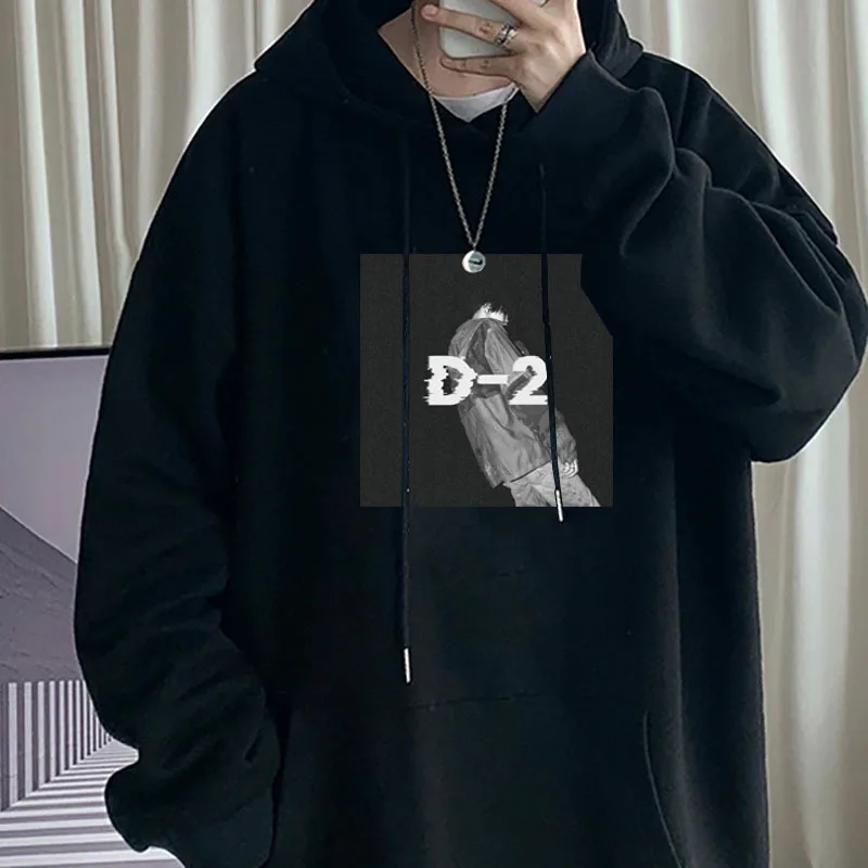 Толстовка kpop ulzzang с надписью D/2 для женщин и мужчин Модный свитшот принтом