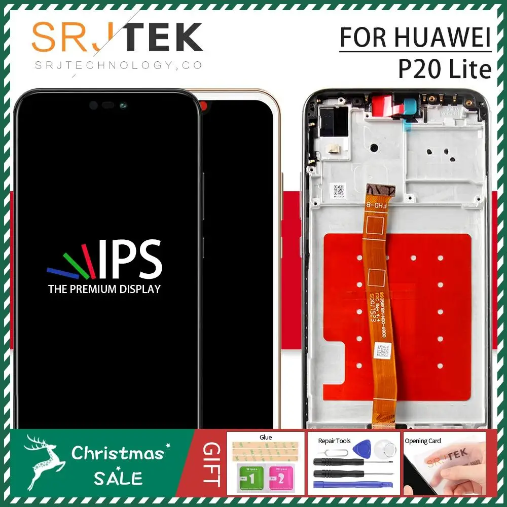 Для huawei P20 Lite ЖК-дисплей P20 Lite ЖК-сенсорный экран стеклянная панель для huawei Nova 3e ЖК-дисплей рамка ANE-LX3 ANE-LX1