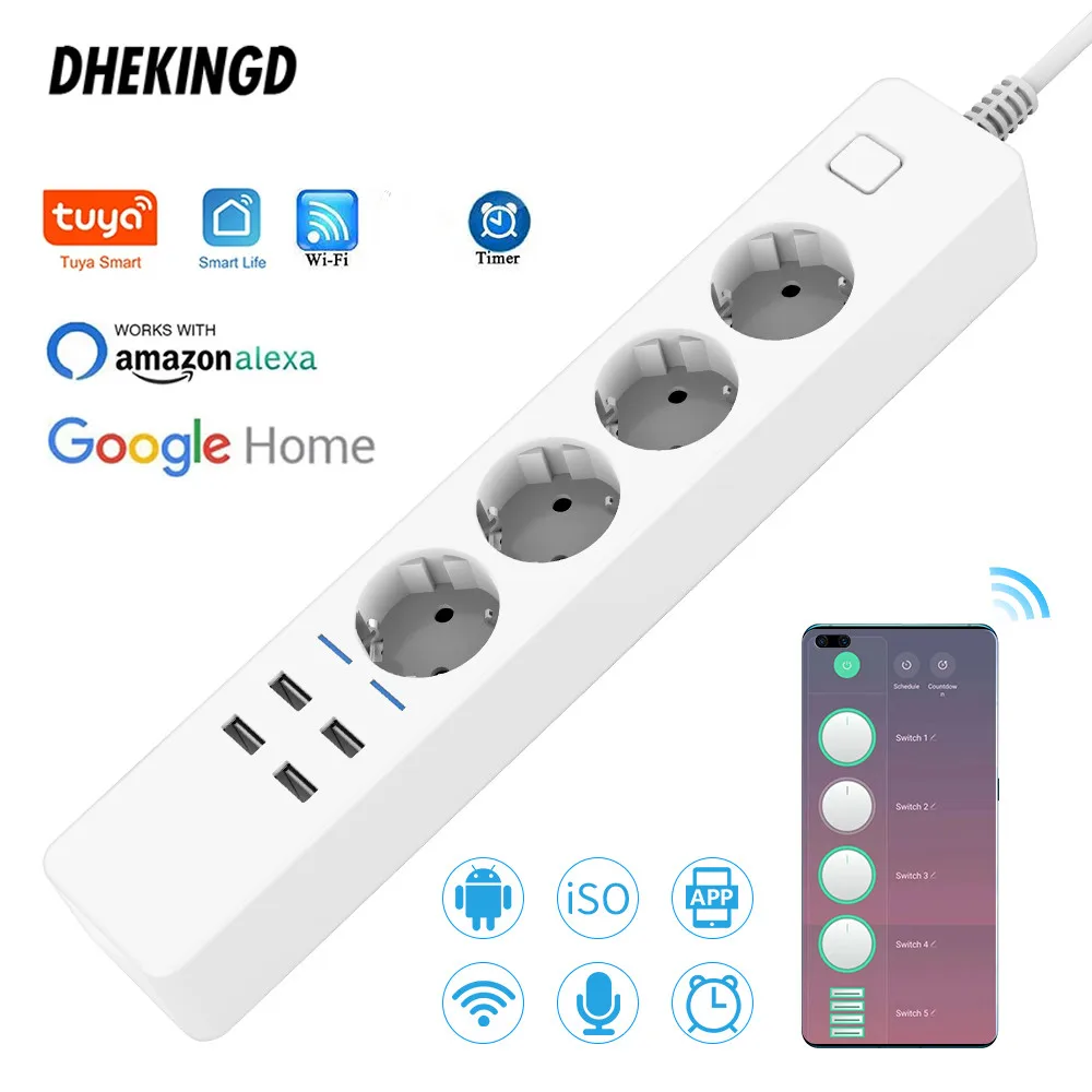  Ʈ Ƽ, 4EU 4USB ܼƮ ÷, 5V3.1A  Ʈ, Ÿ̹  , ˷  Ȩ ýƮ