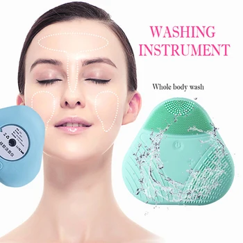 

Multifunctional Electric Silicone Facial Cleansing Brush Cleaning Massager Creative Shape USB Cleansing Instrument