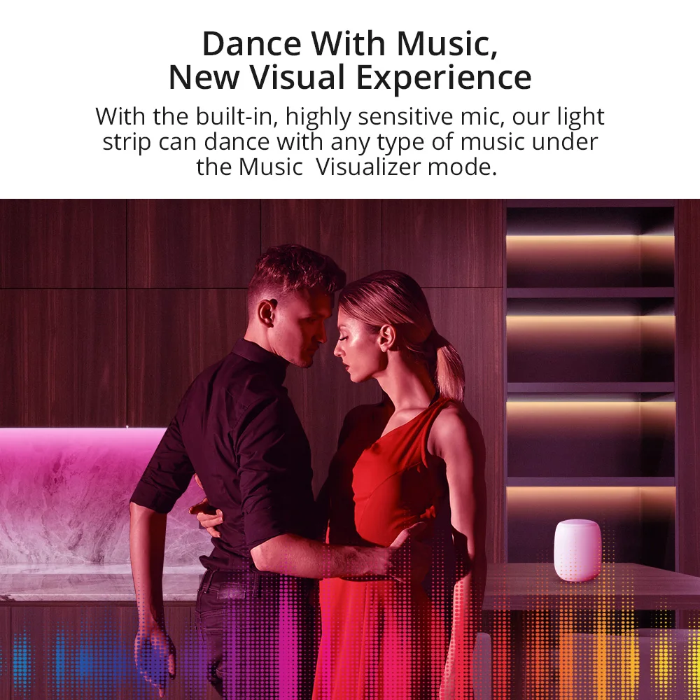 Smart LED Strip Light SONOFF L2 RGB Bluetooth-compatible eWelink APP Voice Conrtol Works with Alexa Waterproof Dance with Music