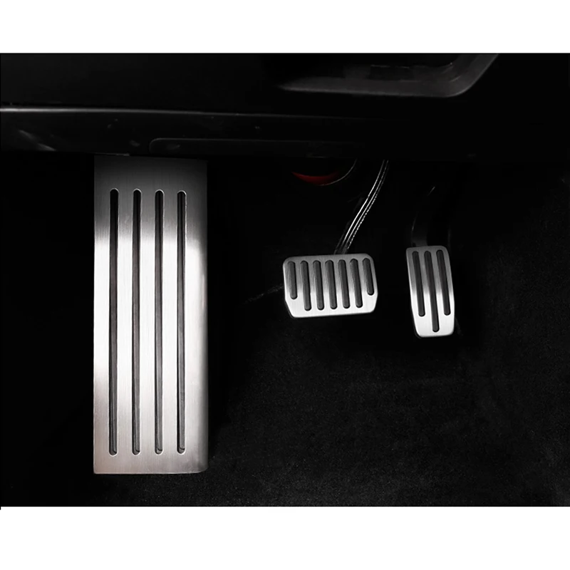 2 шт. Автомобиль Non-slip педаль акселератора и педали педаль для Tesla модель 3 акселератора газ топлива Тормозная педаль, упор для ног для езды на велосипеде