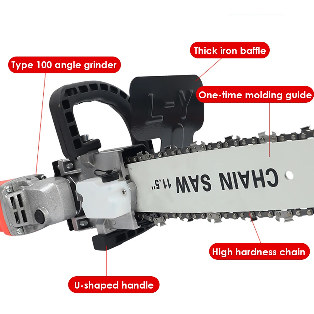 Black Electric Chain Saw Cutting Part Portable