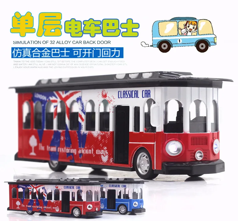 

1: 28 Bus Electric Vehicles Alloy Models Warrior Car Model Bus Light Music Bus Warrior Car Model Toy