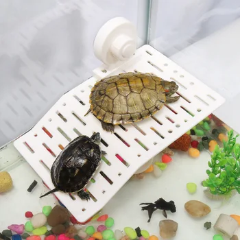

1Pcs Plastic Turtle Decoration Bask Platform Crawler Sun Roof Terrace Island Turtle Climb Shelf Aquarium Tools