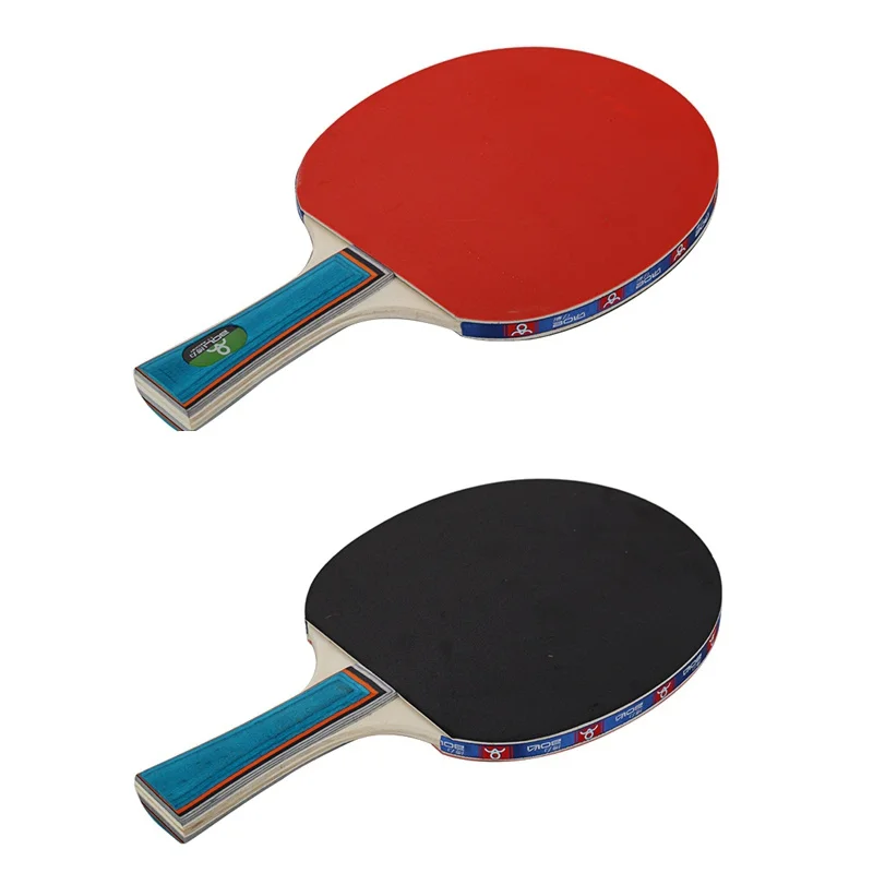 2 ракетки + 3 мяча профессиональные ракетки для настольного тенниса из углеродного волокна с двойными прыщами для лица-в настольном теннисе