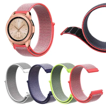 

Replacement Soft Nylon Sport Loop Wrist Band Strap For Samsung Galaxy Watch 42mm Quick Release SmartWatch Support Accessories