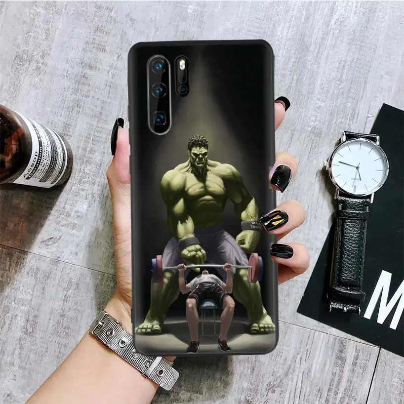 Бодибилдинг Тренажерный зал Фитнес черный чехол для телефона huawei mate 30 20 10 P30 P20 P10 Pro Lite P Smart Z Роскошный чехол