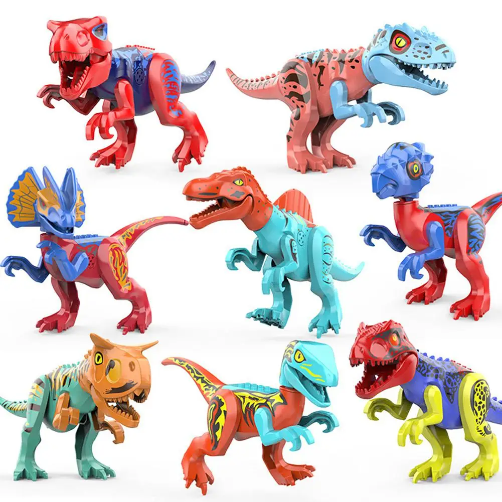 

Colorful Dinosaur Assembled Building Blocks With Music Large Model Toy For Kids Children