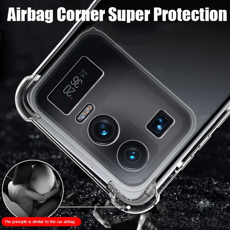 Shockproof Transparent Silicone Airbag Phone Case – Ultra Soft TPU Cover