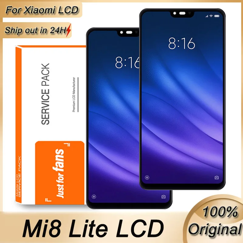 Сменный ЖК-дисплей 6 26 дюйма для Xiaomi Mi 8 Lite с сенсорным экраном и дигитайзером в