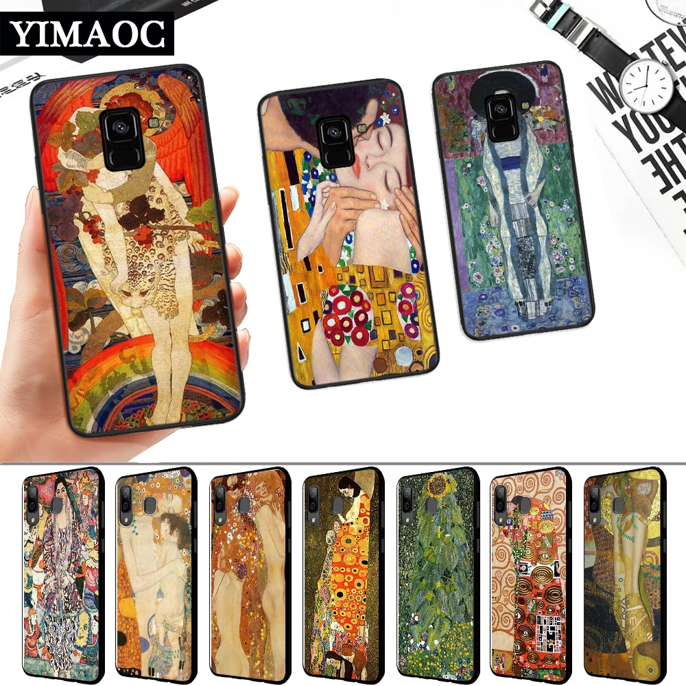 Густав Климт силиконовый мягкий чехол для samsung A3 A5 A6 плюс A7 A8 A9 A10 A20 A30 A50 A10S A30S A50S |