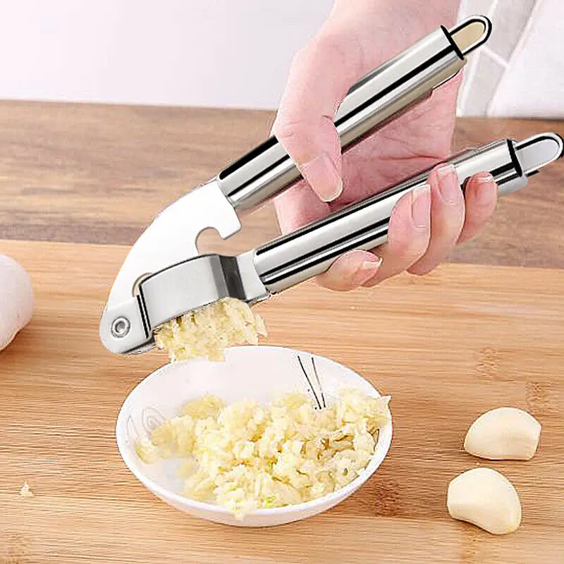 

Stainless Steel Garlic Press Crusher Garlic Mincer Chopping Cutter Kitchen Fruit Vegetable Tool Garlic Press Cooking Tools