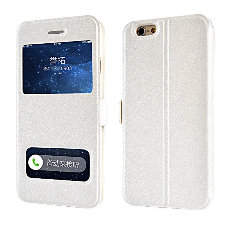 Роскошный умный кожаный откидной Чехол для IPhone 11 Pro X XR XS MAX для IPhone 6 6S 7 8 Plus 5 5SE Coque - Цвет: White