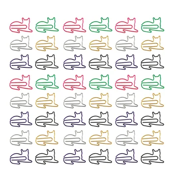

50pcs Paper Clip Design Adorable Creative Delicate Poretable Paper Clip Paper Pin Note Holder Office Clamp