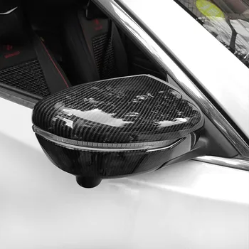 

Car sticker rear view rearview side glass mirror cover trim frame eyebrow 2pcs for Nissan X-Trail T32 2014-2019