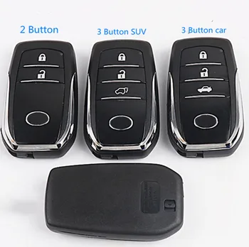 

Smart Remote Key Case Shell Fit For Toyota Camry Highlander RAV4 Car Key Fob Uncut Blade 2button/3 button