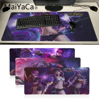 

MaiYaCa League Of Legends Kda Akali Game mousepad Anti-slip Rubber Gaming Mouse Mat xl xxl 800x300mm for Lol world of warcraft