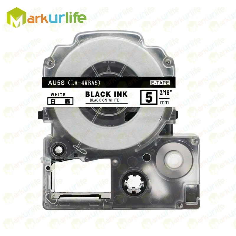 Markurlife (AU5S) совместима с Epson (AU5Y) для (для King Jim SU5S SU5Y) Φ5 мм/9 мм черный