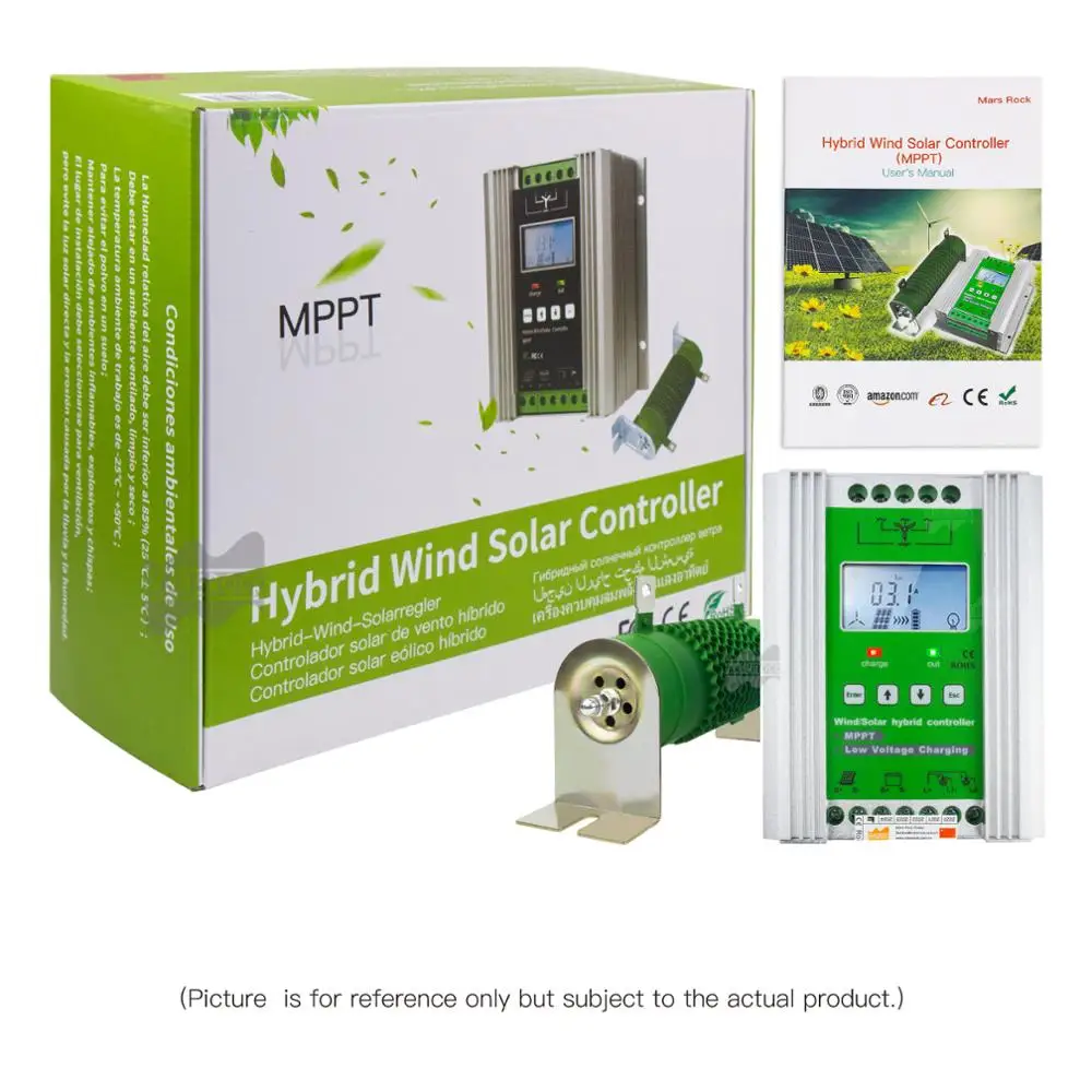 12V 24V 1400W Regolatore MPPT ibrido solare eolico Pannello solare Turbina eolica Scheda MPPT Regolatore di carica della batteria Regolatore ibrido - immagine 6