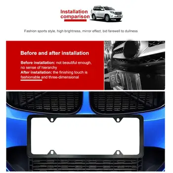 

Car license plate shelf folding car number portaplacas auto pathfinder r51 license plate illumination number jdm number frame