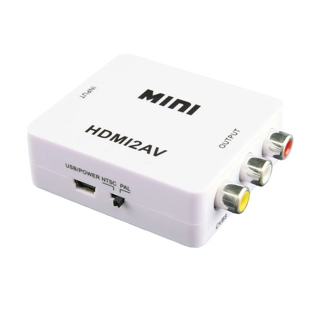 HDMI к RCA мини композитный 1080P Аудио Видео AV CVBS адаптер конвертер для ТВ Новое поступление Мода