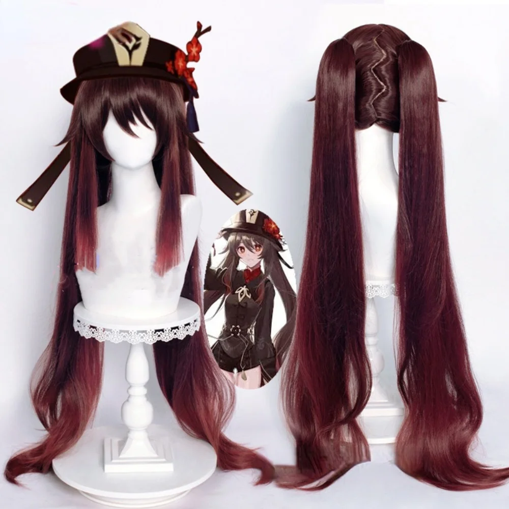 best halloween costumes Genshin Impact Hutao Cosplay Wig Anime Game Hu Tao Chinese Style Costume Props Halloween Hat Accessories  Mascot Christmas Gift sexy halloween costumes for women