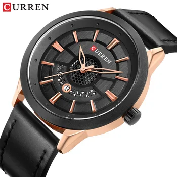 

2019 Mens Watches CURREN Fashion Men's Watch Casual Calendar Wristwatch Leather Clock Male Analog Quartz Watch Relogio Homem