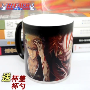 Bleach Kurosaki ichigo Inoue Orihime Mug Cup Cosplay Prop High Temperature Color-changing More Designs | Тематическая одежда и