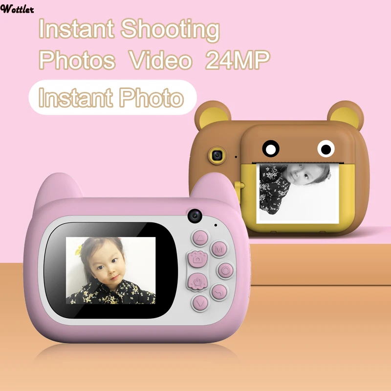 2.4inch IPS Digital Children Camera Printable Kids Thermal Children's Educational Toys Gift Video Polaroid |
