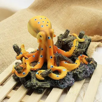 

New Unique Design Simulations Ocean Octopus Design Landscape Ornaments for Aquarium Fish Tank Decoration