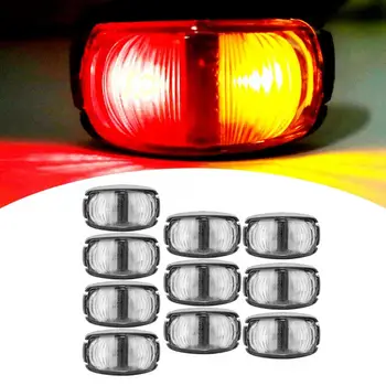 

Truck Light System 10pcs Side Marker Light Lamp Indicators Energy Conservation LED Trailer Truck tail light automobiles