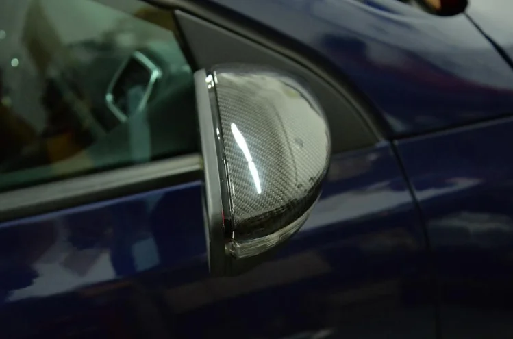 Car modification Car accessories Replacement Mirror Covers Side Caps Fit forVW Passat CC Scirocco Carbon Fiber