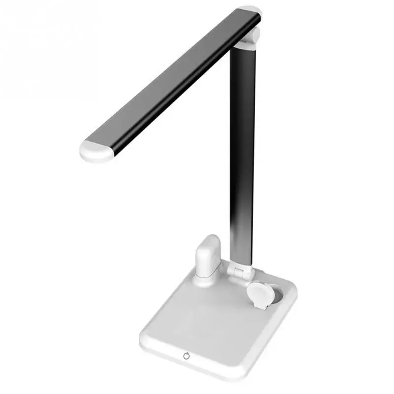 

4 In 1 Led Wireless Charger Reading USB Touch ABS Table Desk Lamp Earphone Multifunction Watch Folding Smartphone Luminaria