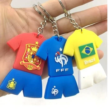 

2020 new national football mini keychain standard team logo keychain.