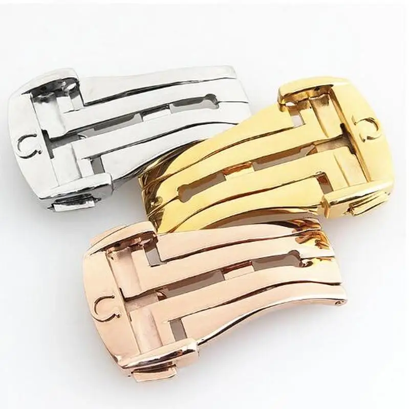 

Watch Band Buckle Folding Clasp Silver/Gold/Rose Gold Stainless Steel Watch Bands Buckle Use On Watchband 16mm 18mm 20mm