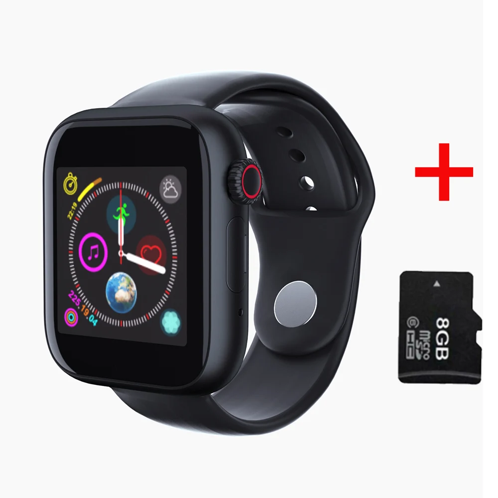 black 8gb SYSOTORYU Смарт-часы с поддержкой sim-карты, tf-карты, умные часы с камерой, Bluetooth, часы с вызовом, сообщения для Apple, Android, часы для мужчин и женщин - Цвет: black 8gb
