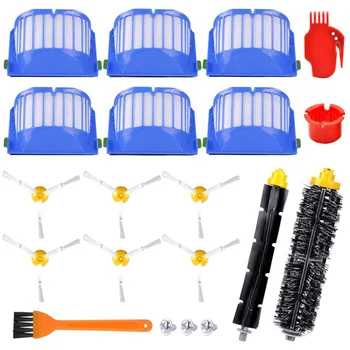

20 Pcs Suitable for IRobot Roomba er Accessories 600 Series Filter Side Brush Glue Brush Accessories