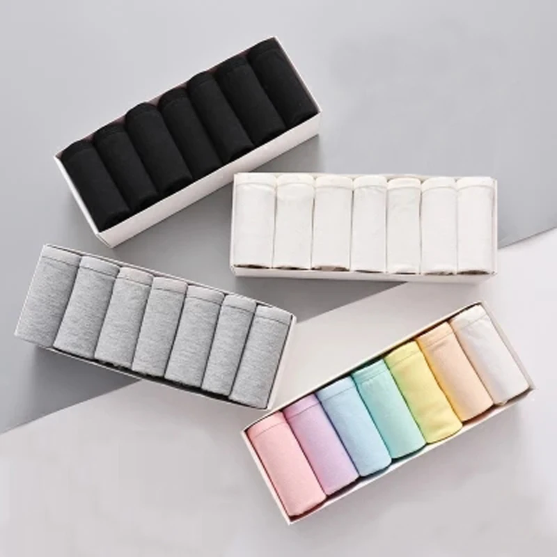 7Pcs/Lot New Panties Women Underwear Briefs Cotton Sexy Lingeries Cueca Calcinhas Underpant Girls Cute Panty Ladies M-XXL