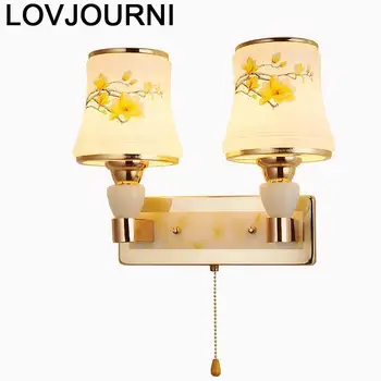 

Deco Sconce Dressing Table Tete De Lit Mirror Crystal Applique Murale Luminaire Aplique Luz Pared Bedroom Wandlamp Wall Light