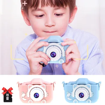 

top selling Kid Mini Cartoon Camera 2 Inch Rechargeable Digital Child Camcorder For Outdoor Support Wholesale and Dropshipping