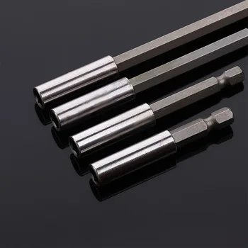 

1/4" Hex Rod Shank Long Handle Screwdriver Tip Holder Extension Bit Set Extensions Quick Change Hand Tool Socket