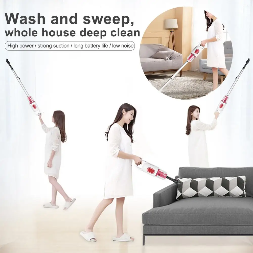 

2-in-1 14KPa Portable Wired Handheld Upright Vacuum Cleaner Portable Cyclone Filter Carpet Dust Collector Carpet Sweep Home